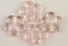 4pc 16x4mm LARGE FLAT ROSALINE CZECH GLASS FLOWER CZ112-4